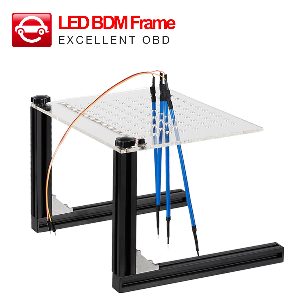 

Full Set LED BDM Frame ECU Programming Tool BDM Bracket With LED Light 4 Probe Pins For Ktag KESS V2 Galletto BDM100