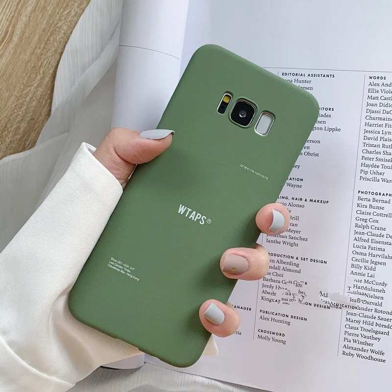 Meachy простой чехол для телефона с надписью зеленого маття Samsung Galaxy S10 Plus S9 S8 Note 9 8