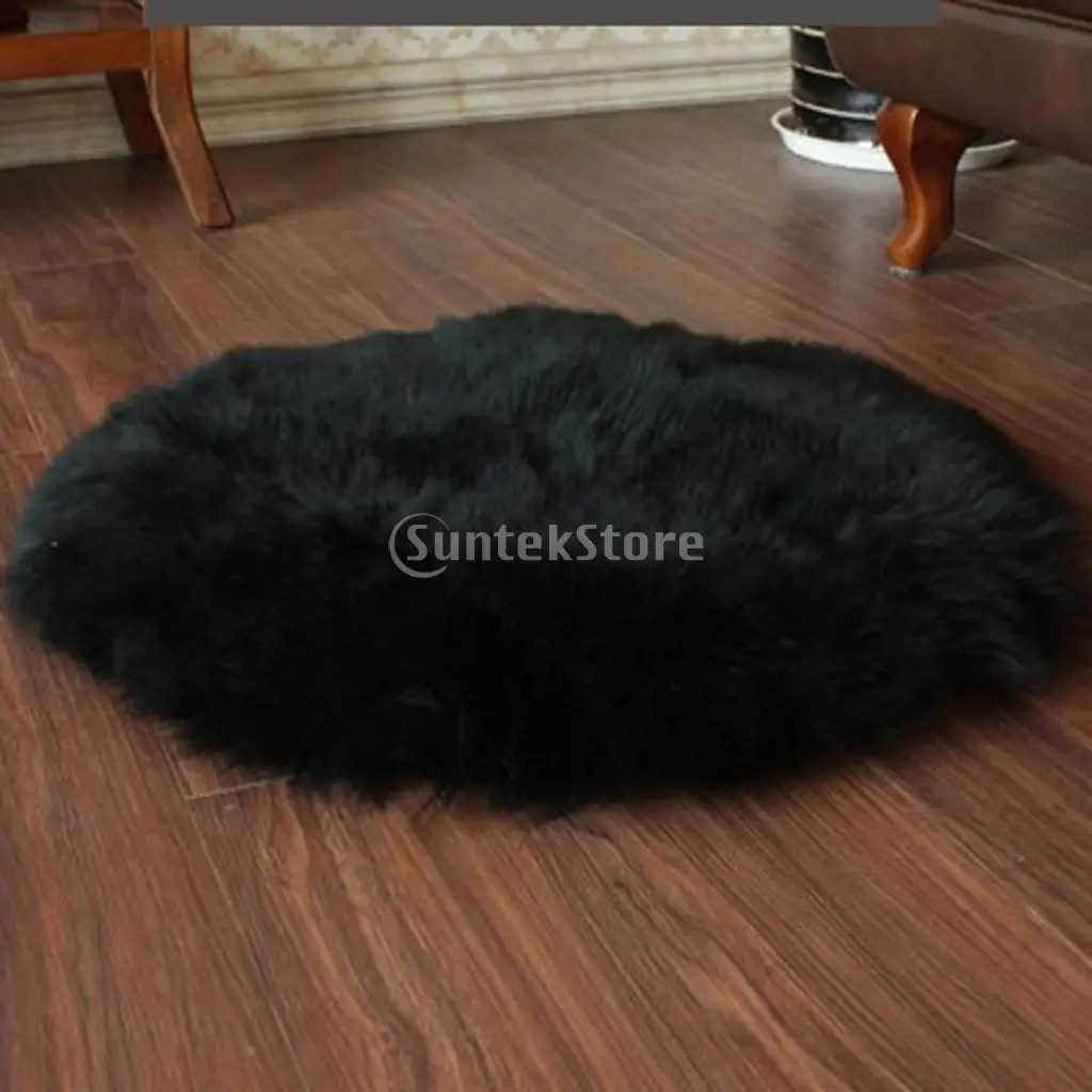 3 Pieces Soft Sheepskin Fluffy Shaggy Fake Faux Fur Rug Small Mat Throw Washable