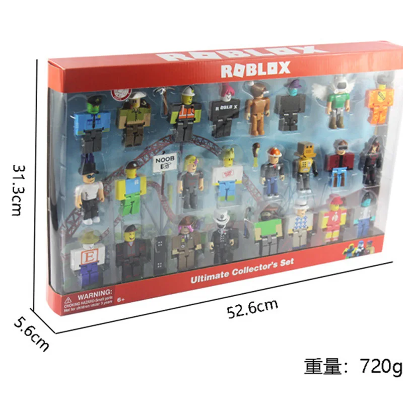 24pcs Set Roblox Jugetes Game Figma Oyuncak Action Figure - 
