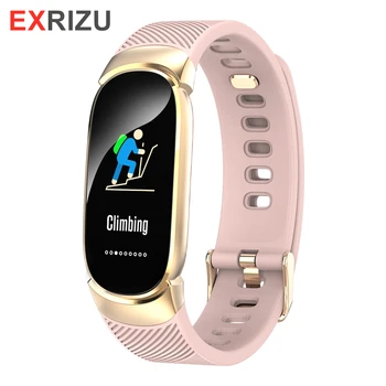 

EXRIZU TF3 Women Sport Smart Wristband Calories Pedometer Sleep Heart Rate Monitor Health Bracelet Call Reminder for Android iOS