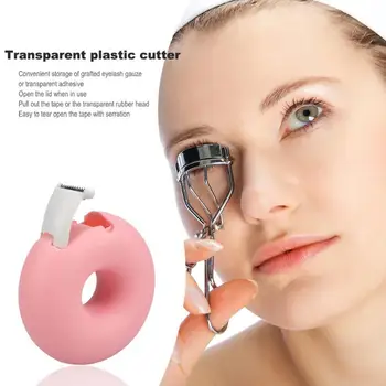 

Transparent Tape Cutter Eyelash Extension Pink Transparent Tape Cutter Grafting Eyelash Makeup Tool