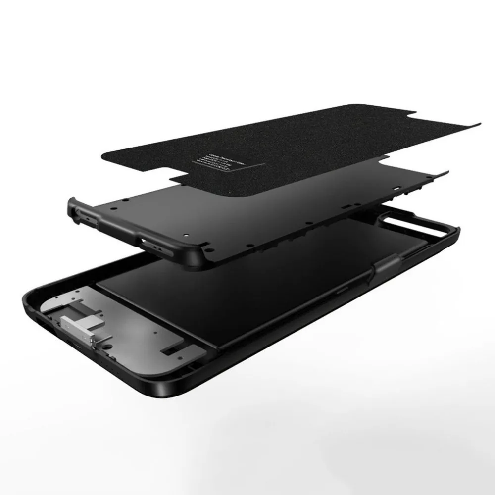 Защитный чехол для зарядного устройства для iphone 8, 7, 6, 6s plus, тонкий внешний аккумулятор с скрытым кронштейном, чехол для зарядки аккумулятора