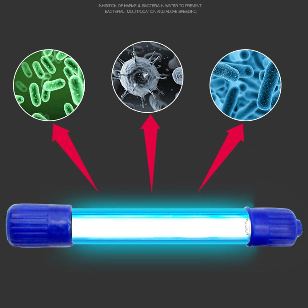 5/7/9/11/13 Вт ультрафиолетовая дезинфекционная лампа стерилизация воды свет для аквариума SLC88