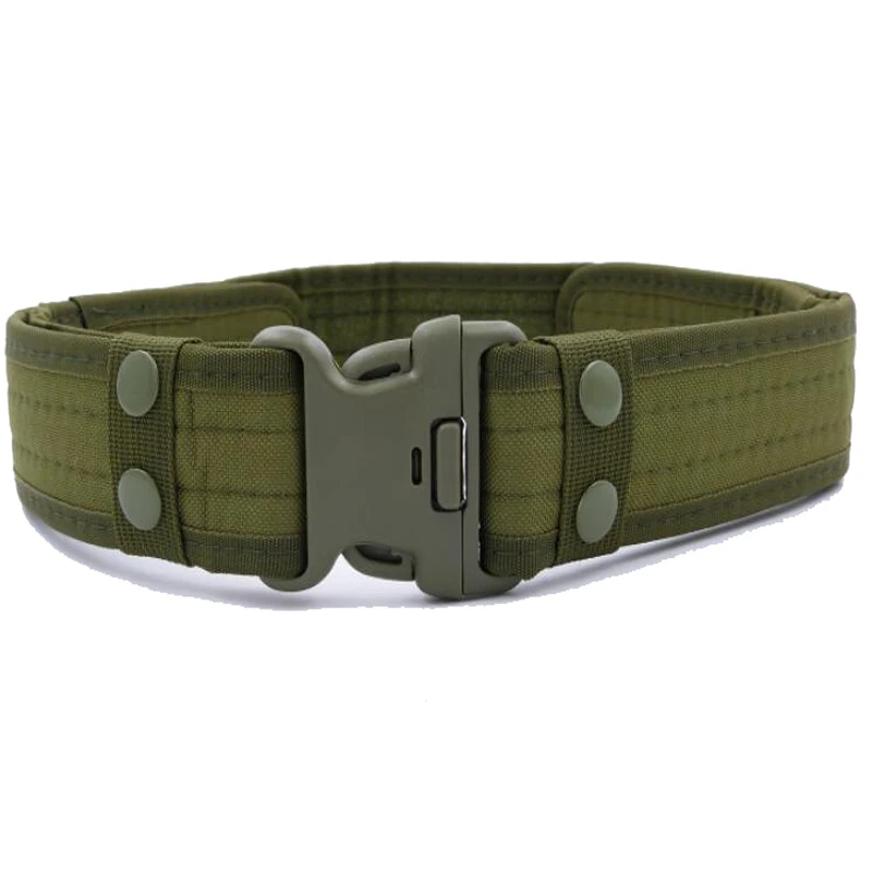 

Outdoor Canvas Duty Tactical Sport Belt Combat Gear with Plastic Army Military Adjustable Equipment Accessories