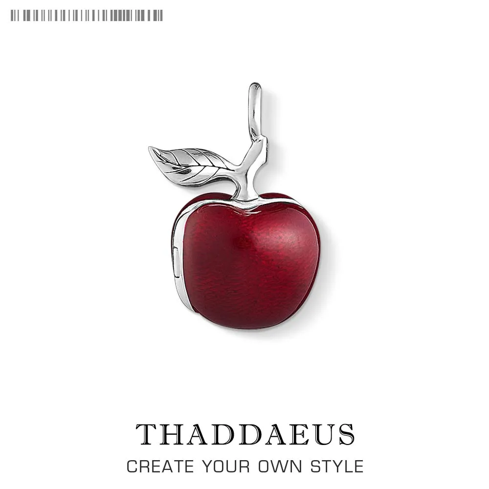 Кулон с большим красным яблоком 2019 новые модные ювелирные изделия европейская