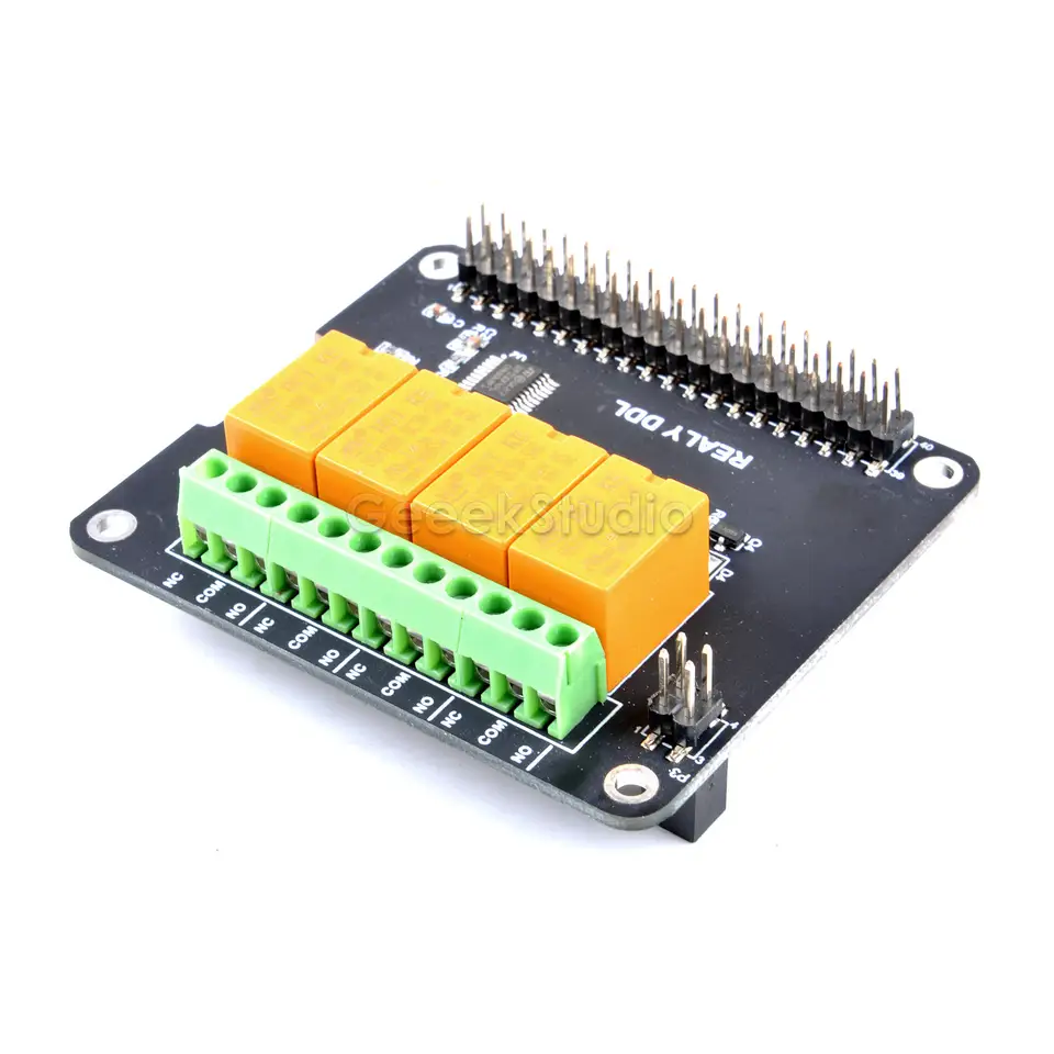 4 Channel Relay Hat Board For Raspberry Pi 4B/ 3B+ (Plus)/ 3B/ 2B image 4