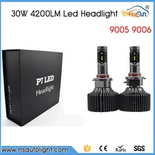 P7 30W 4200lm 9005 9006 HB3 HB4 Car LED Headlight Auto Front bulb LED Head lamp 6000K 12V 24V White