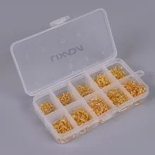 Lixada 600 шт. рыболовные крючки с отверстием, рыболовные снасти, коробка из углеродистой стали, золотистые крючки, коробка для снастей, практичные приманки для глубокого дайвинга