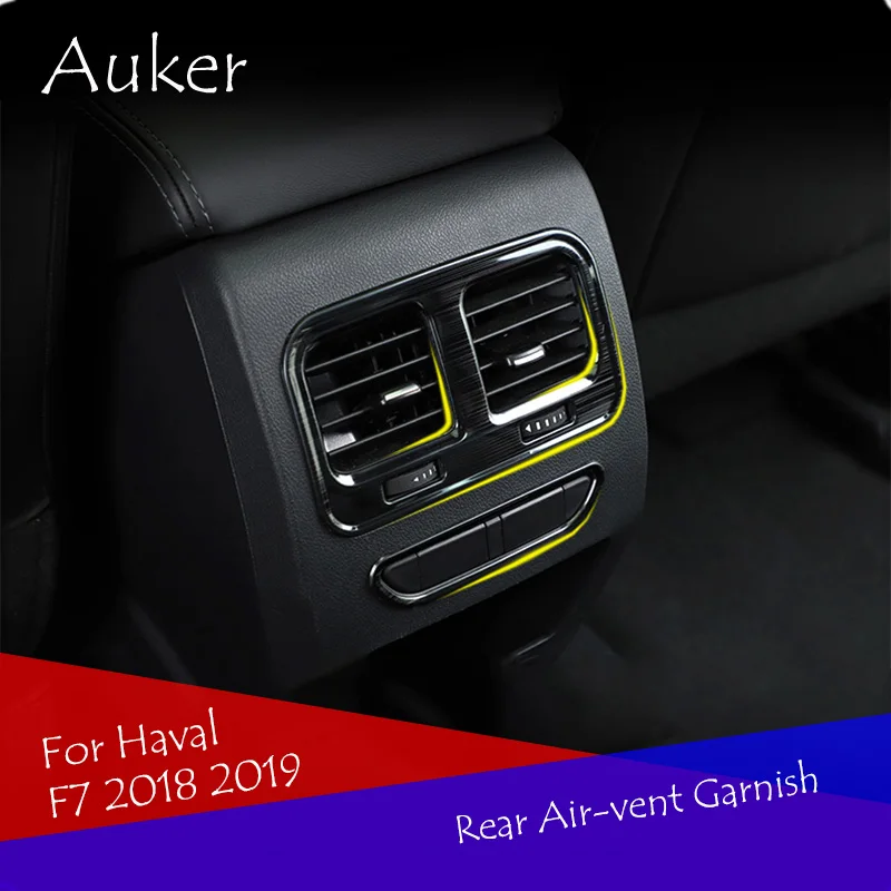 Автомобильная задняя консоль Кондиционер Выход рамка отделка 2 шт./компл. для Haval F7 2019 2020