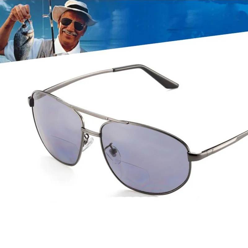 Polarized sunglasses + presbyopic glasses driving mirror fishing glasses men's reading glasses