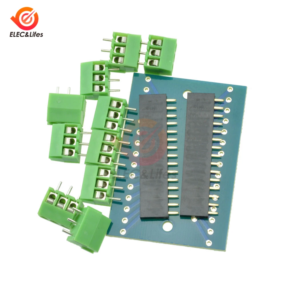 

1Pcs NANO V3.0 V1.0 Controller Terminal Adapter Expansion Board DIY Kit NANO IO Shield Simple Plate For Arduino AVR ATMEGA328P