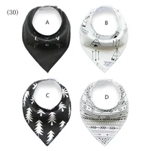 Черно-белая стрела+ печать "Love Letter"/бандана нагрудники принцесса девушка/4 шт./компл