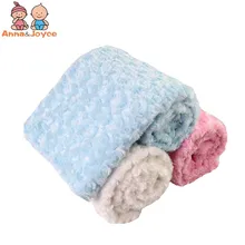 102*76 см розовое шерстяное одеяло для младенцев одеяло для мальчиков и девочек коралловый кашемир двойной утолщение тележка Одеяло пеленка для новорожденного hTRQ1188