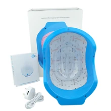 Шлем-приспособление для лазерной терапии волос, баночный массаж, анти средство против выпадения волос, стимулирует рост волос, лазерная Кепка Массажер для волос