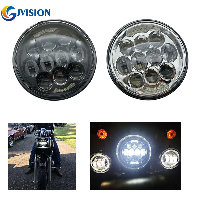 

Super Bright 5 3/4'' Harley Daymaker 5.75 inch led motorcycle headlight for Davidson harley Black & Silver