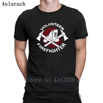 

Volunteer Firefighter T-Shirts Euro Size Natural Customize Spring T Shirt Costume Top Tee New Fashion Family