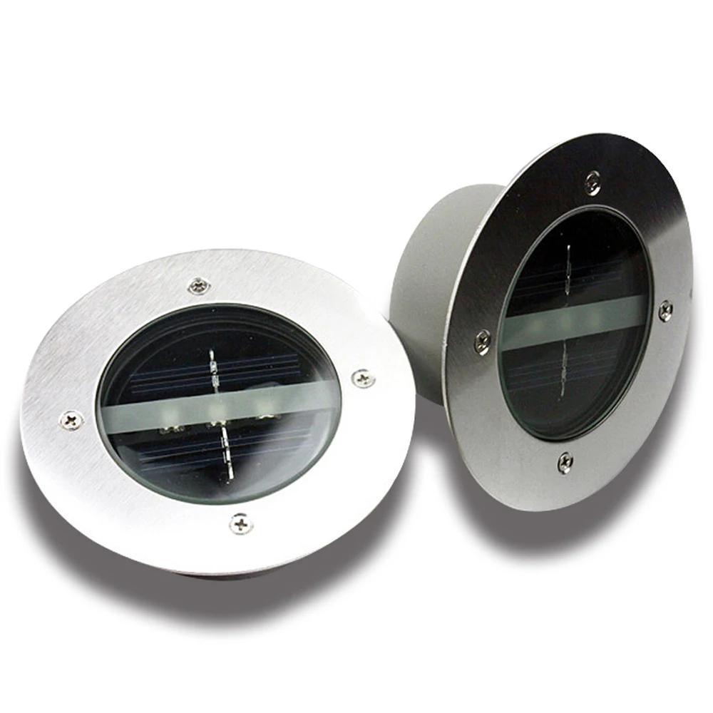 Водонепроницаемая 3LED настенная лампа на солнечной батарее алюминиевая литая для