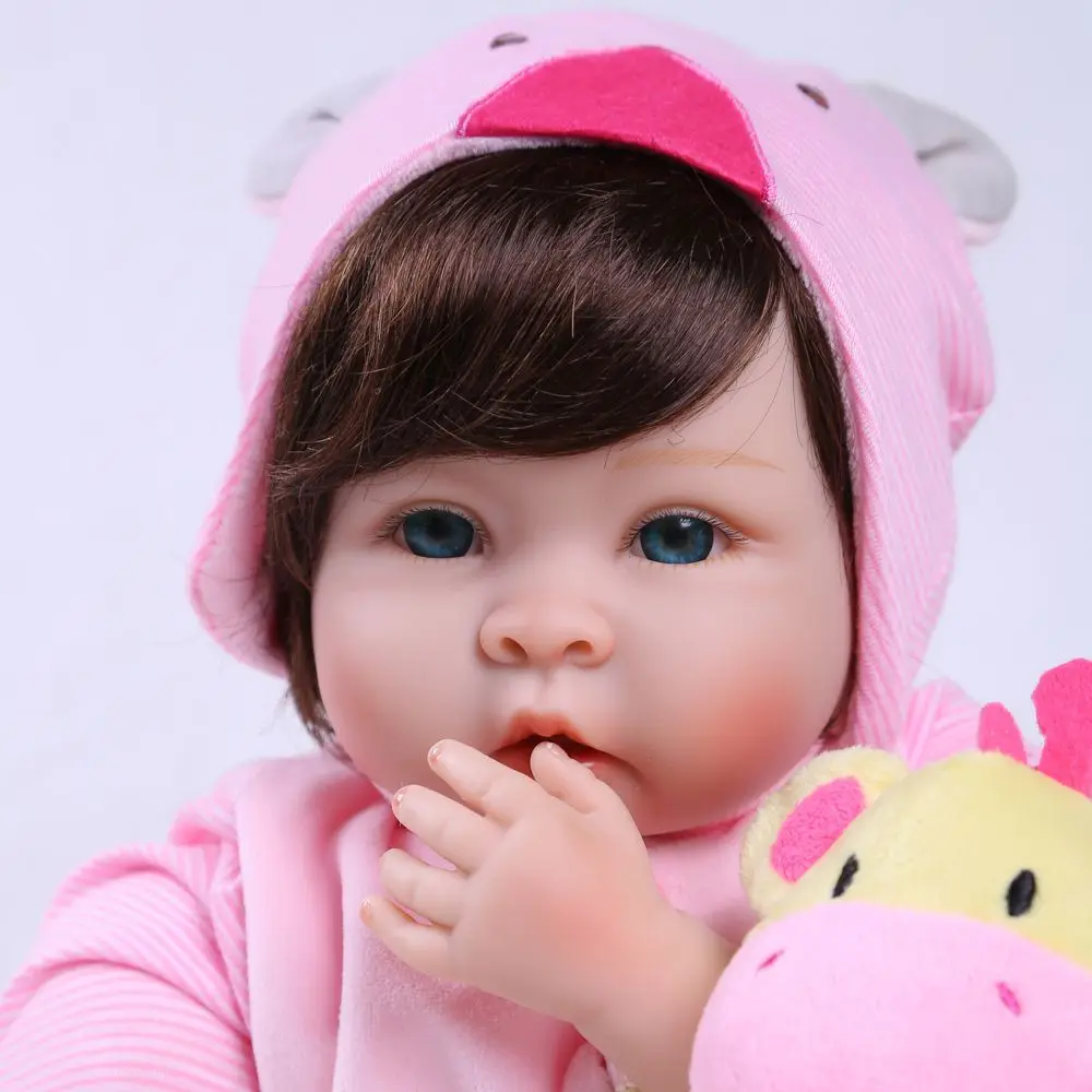 Newborn Full Body Silicone Bebe Doll Reborn 22 Inch Vinyl Realistic