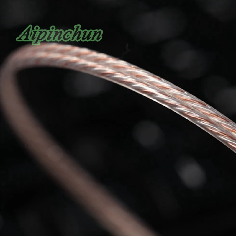 Aipinchun 3,5 мм 3-полюсный изгиб Разъем Diy кабель наушников Ремонт Замена 4N OCC& из бескислородной меди, провод шнур