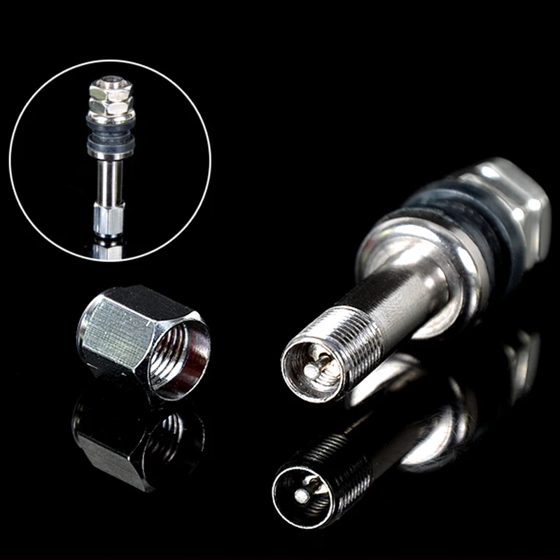 4 X Tire Aire Valve Cap Tyres Alloy Wheel Dust Stems Aluminum