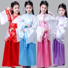 Китайский народный танец костюм для детей tang платье династии красивые танцевальные костюмы для оперы ребенок Hanfu детская китайская танцевальная одежда