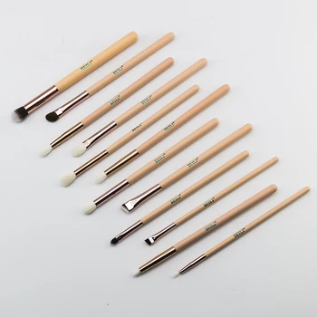

BEILI Rose Natural Eye Make up Brushes Goat Hair Eye shadow Blending Brow liner Makeup Brushes Set