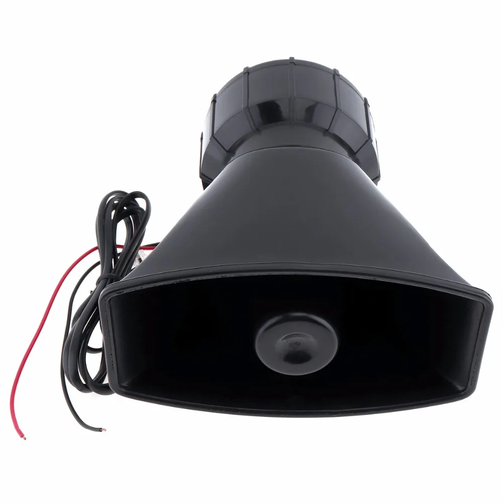 12V 100W 7 Sound 120-150dB Car Electronic Warning Siren Motorcycle Alarm Firemen Ambulance Loudspeaker Amplifier Alarm Horn