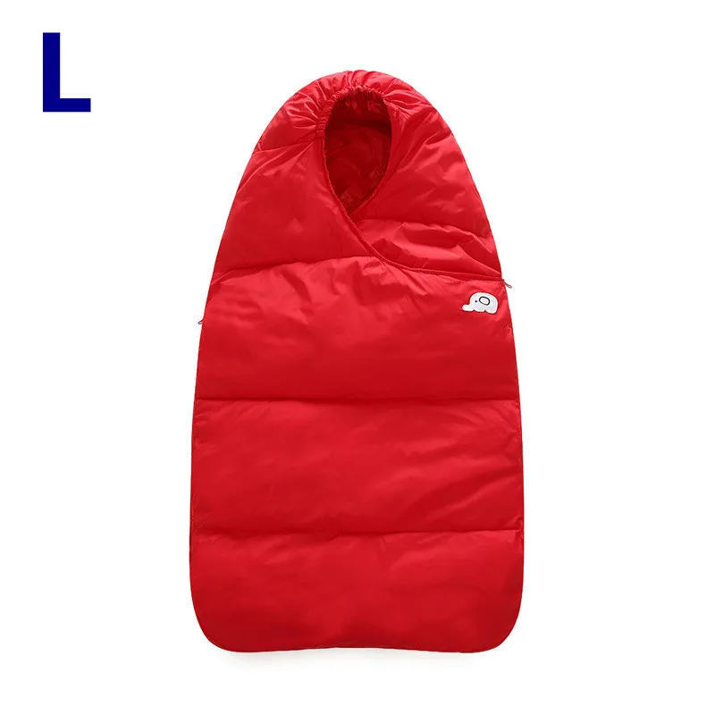 Спальный мешок для новорожденных 96*50 см; одеяло для пеленания; зимняя муфта для ног; Saco Bebe Cochecito Dormir Sac De Couchage Enfanty - Цвет: red L