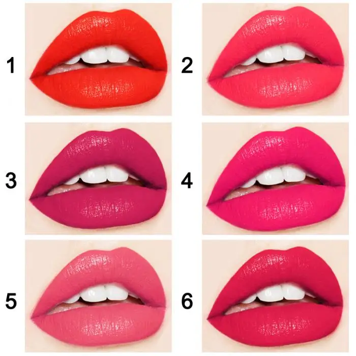 Women Waterproof Matte Lipgloss Long Lasting Moisturizing Liquid Lipstick 789
