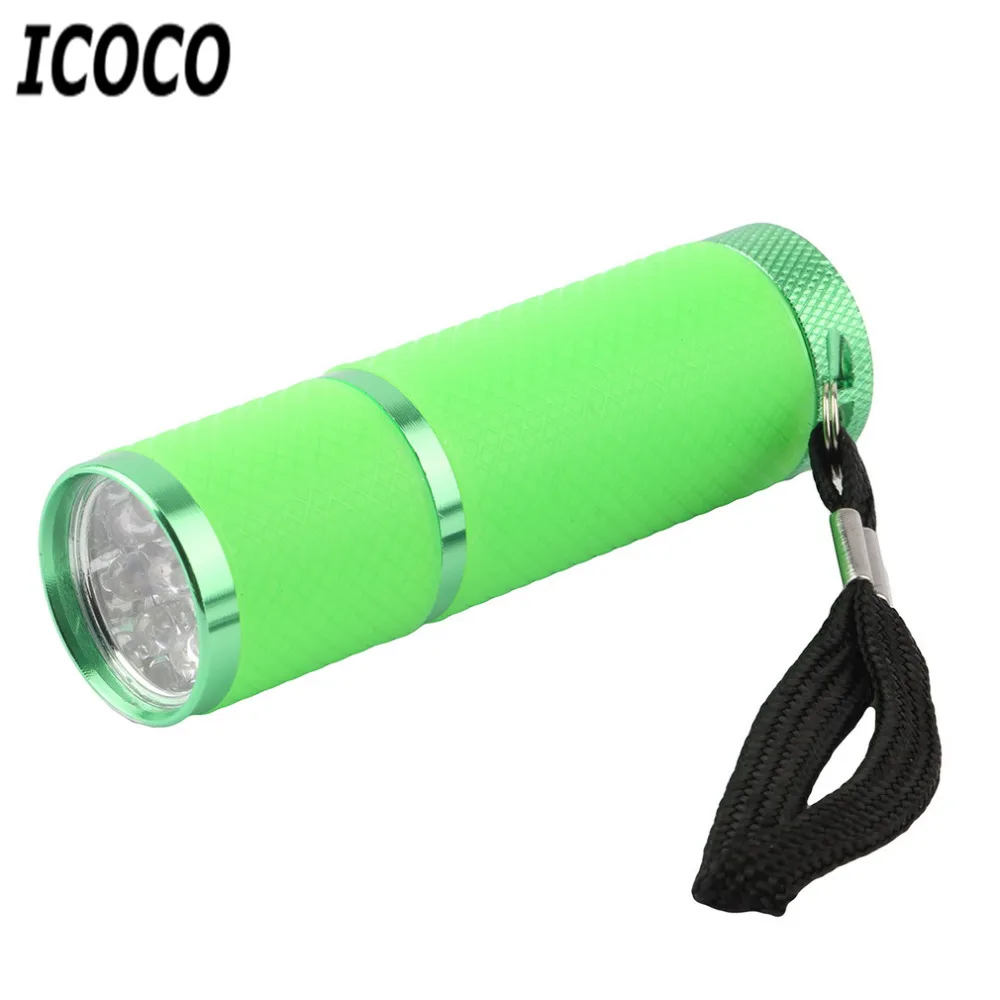 ICOCO Новый мини 9 LED Портативный 15s Быстросохнущий фонарь для сушки ногтей лампа