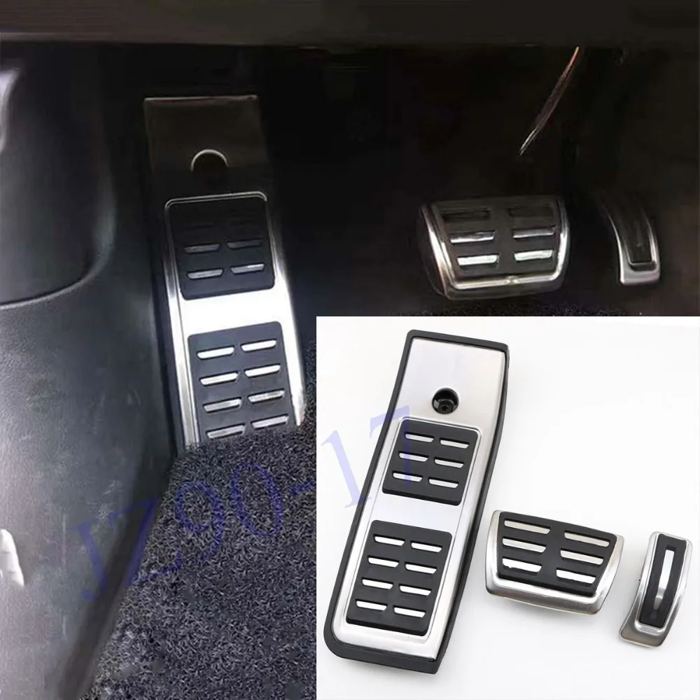 

Stainless Steel Modify Accessories Footrest Pedal Pad For Audi New A4 B9 S4 RS4 2016 2017 2018 AT Pedal Cover Decorate Stickers