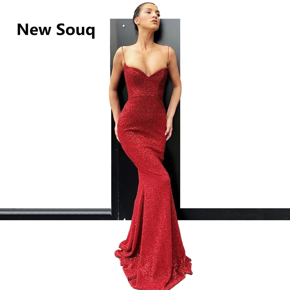 

Burgundy Mermaid Prom Dresses Spaghetti Strap Floor Length Evening Dress Custom Made Party Wear