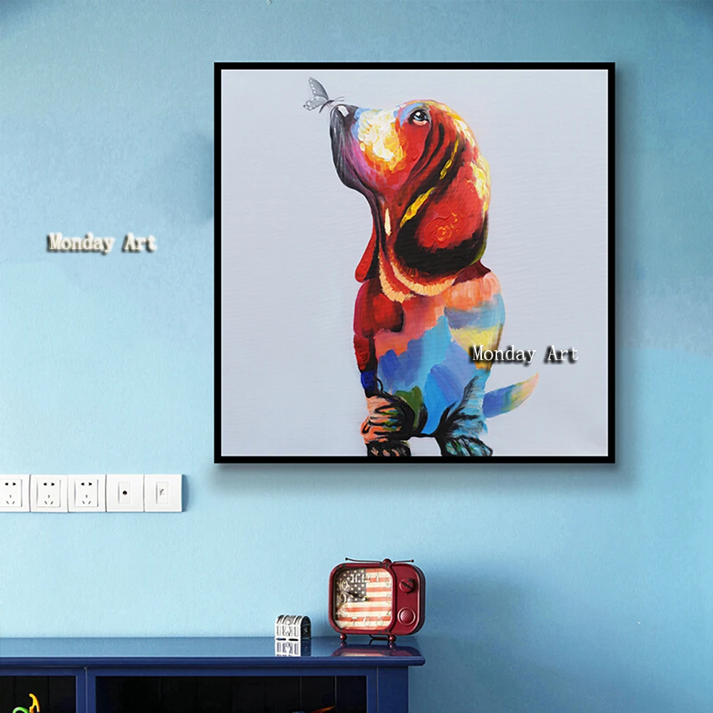 II The-100-Hand-painted-abstract-Modern-colorful-Oil-Painting-On-Canvas-Wall-Art-Wall-Painting-For (2)