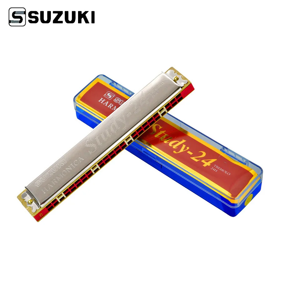 Suzuki 24 Holes Harmonica Tremolo Key of C Phosphor Bronze Beginner font b Musical b font
