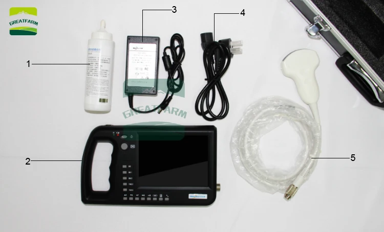 7 Inch LCD Screen Portable Veterinary Ultrasound Scanner Cattle Cow Pig sheep Horse farm Ultrasound pregnancy testing Machine