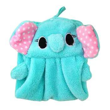 

Lovely Cartoon Children Hand Dry Towel Kids Kitchen Bathroom Kid Soft Plush Fabric Hang Towels J2