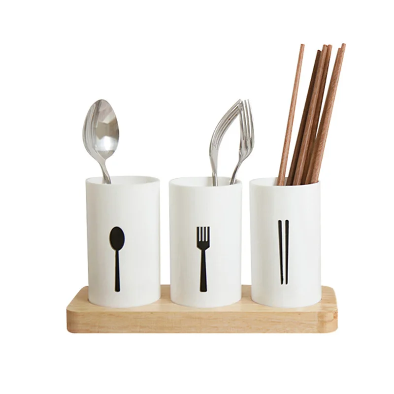 

Kitchen Desktop Organizer Chopsticks Tableware Drain Rack Draining Shovel Storage Rack Spoon Knife Fork Storage Holder
