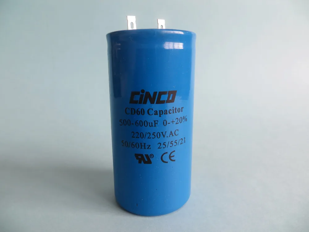 500UF 600UF 220V 250V Electrolytic Capacitor CD60 motor start,500MF 600
