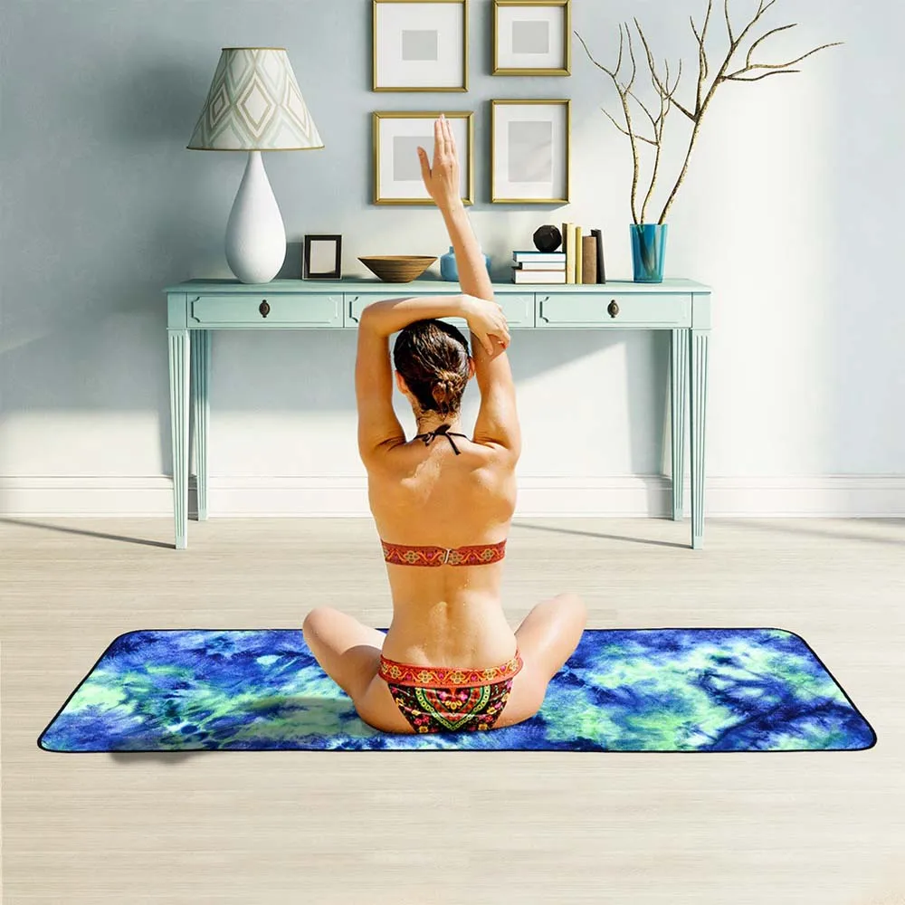 Горячая Распродажа, 183x63 см, нескользящее полотенце для йоги, мягкое полотенце для путешествий, спорта, фитнеса, упражнений, йоги, пилатеса, одеяло с принтом