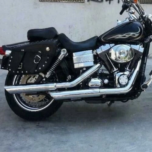Мотоциклетные сумки для Harley Chopper Dyna Street Bob Fat FXDB FXDF Sportster 883 1200 CVO Softail|Кожаные и