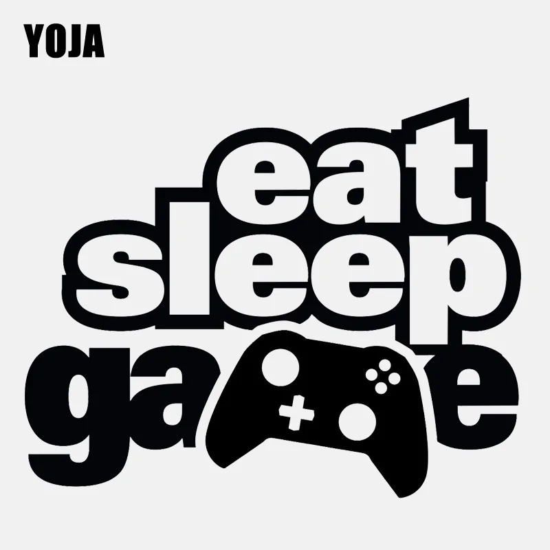 YOJA 47 см * 38 Eat Sleep игровая Наклейка на стену для геймеров подростков спальни ПВХ