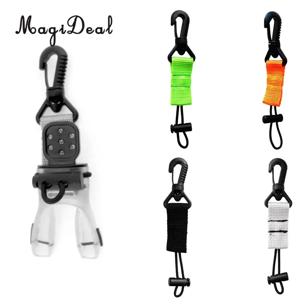 MagiDeal Diving Regulator Octopus Holder Retainer Clip Lanyard Scuba Dive Divers BCD Attachment Snorkeling Gear Accessories