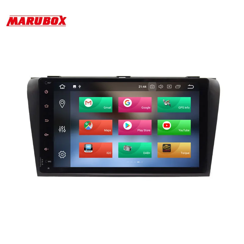 Best MARUBOX Head Unit 4GB RAM 2 Din Android 8 Car Radio For MAZDA 3 2009-2013 9" GPS Navigation Central Multimedia Player 9A701PX5 2