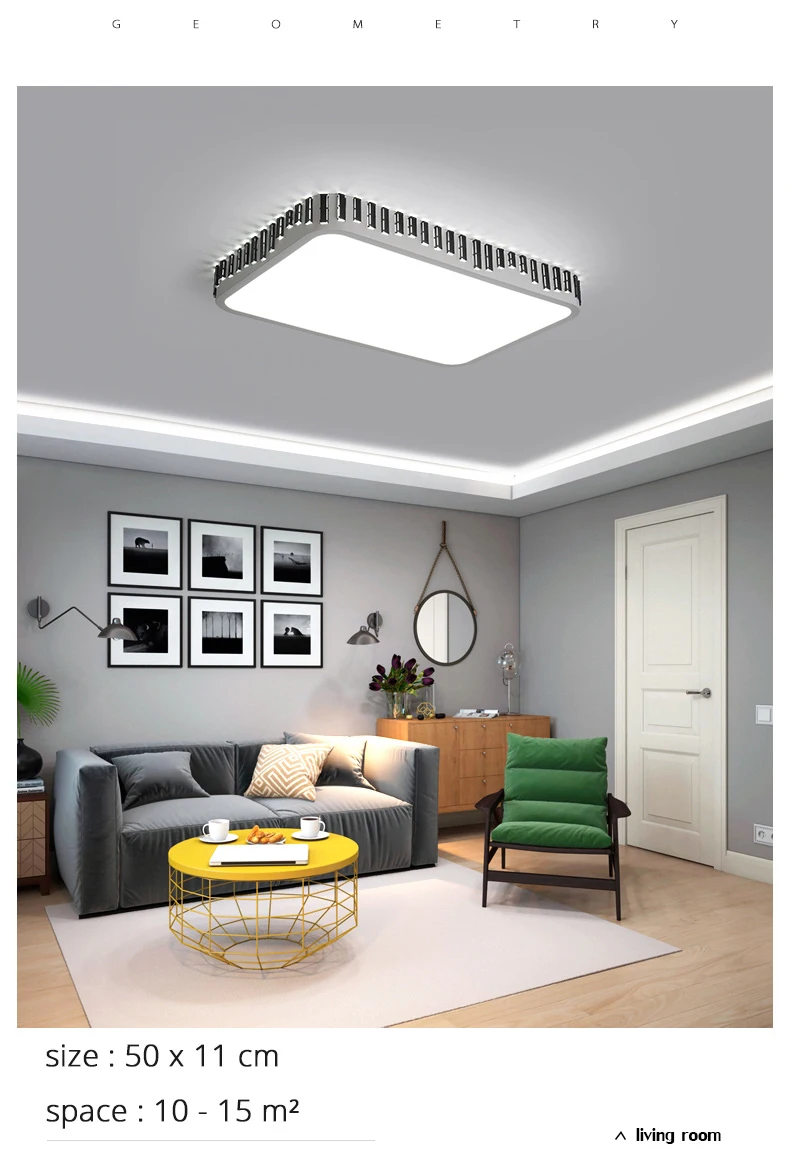 DX Fence Led Ceiling Light Square  (3)