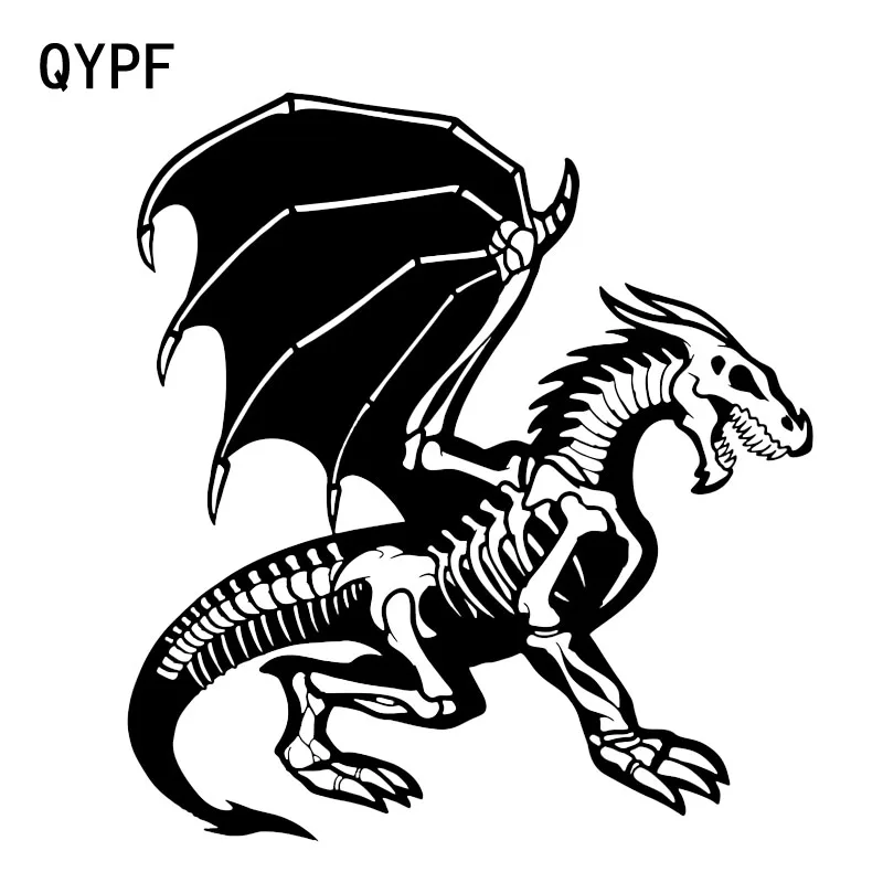 QYPF 16 8*18 4 см таинственный дракон череп графическая наклейка для автомобиля