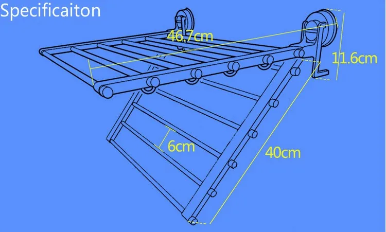 sucção cremalheira telescópica pendurar secagem rack