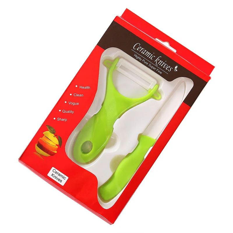 

Kitchen Gadgets Home Ceramic Fruit Peeling Knife Two-Piece Kitchen Fruit And Vegetable Peeling Knife Planing Knife Set