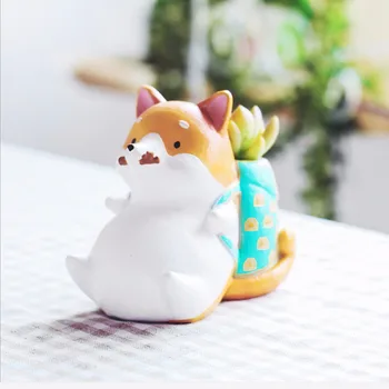 

Cute & Beautiful Colorful Animal Pots Gardening Resin Flower Pots Funny Pet eries Style Gardening Pots
