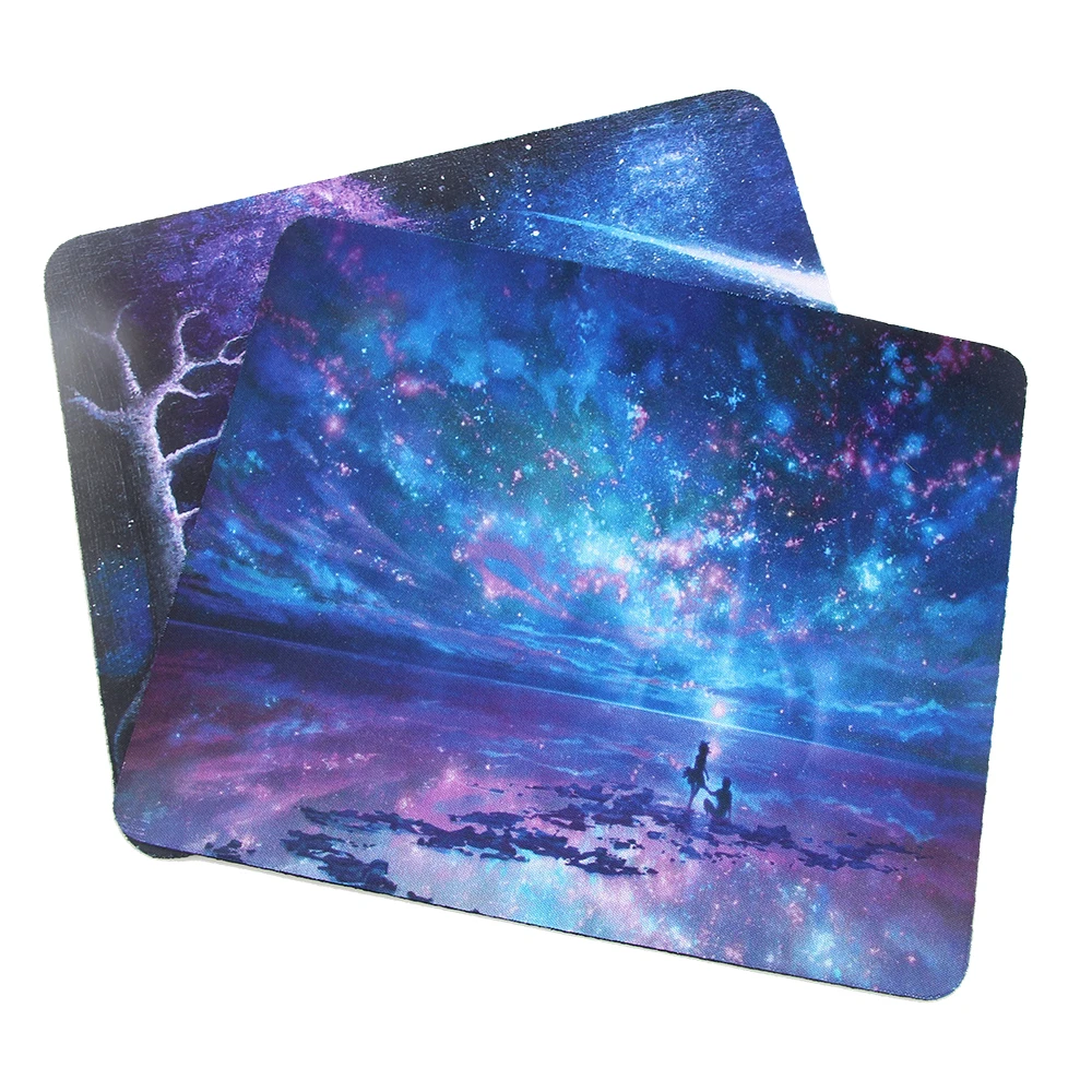 Galaxy Pattern Gaming Mouse Pad Gamer Mouse Mat Rubber Mousepad Small